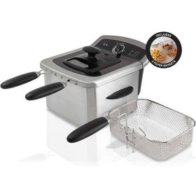 4L Deep Fryer, Stainless Steel, Electric 4L Deep Fryer, Stainless Steel, Electric