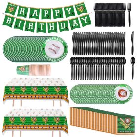 171Pcs Baseball Party Supplies Kit Baseball Birthday Party Disposable Dinnerware Set Baseball Themed Party Tableware Decorations Cups Plates Napk 171Pcs Baseball Party Supplies Kit Baseball Birthday Party Disposable Dinnerware Set Baseball Themed Party Tableware Decorations Cups Plates Napk